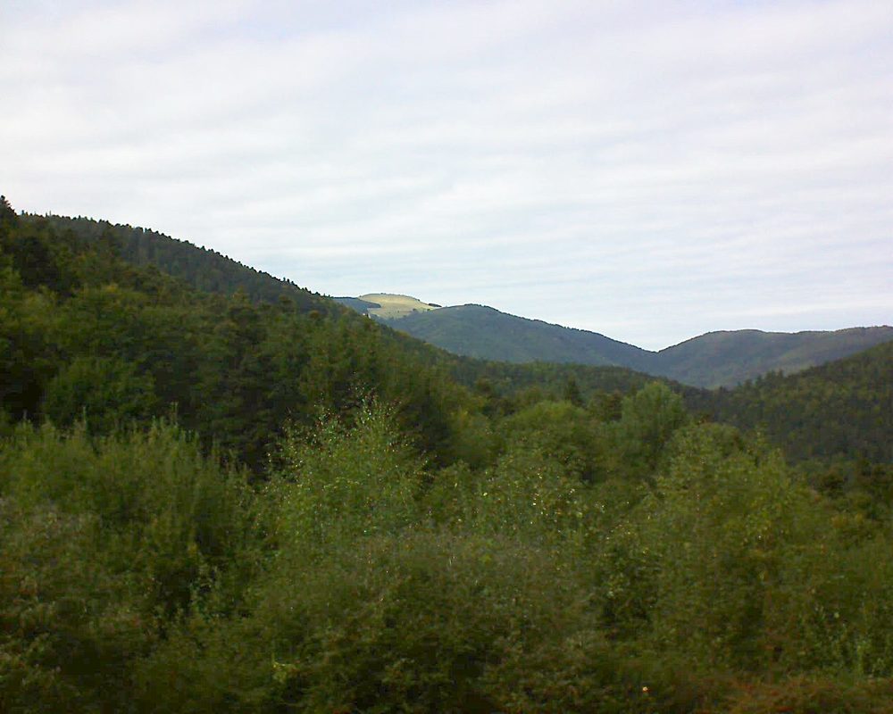 Le petit ballon vu depuis le Domaine Langmatt à Murbach le 22.09.2018 à 16:00 Le petit ballon (Alsace, Vosges) le 22.09.2018 à 16:00