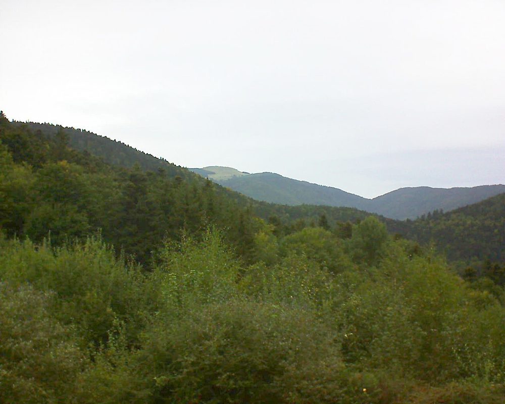 Le petit ballon vu depuis le Domaine Langmatt à Murbach le 22.09.2018 à 18:15 Le petit ballon (Alsace, Vosges) le 22.09.2018 à 18:15