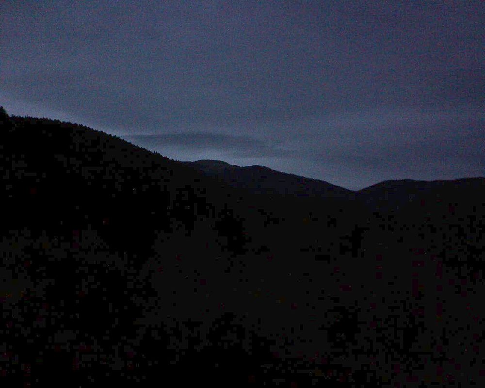 Le petit ballon vu depuis le Domaine Langmatt à Murbach le 22.09.2018 à 19:45 Le petit ballon (Alsace, Vosges) le 22.09.2018 à 19:45