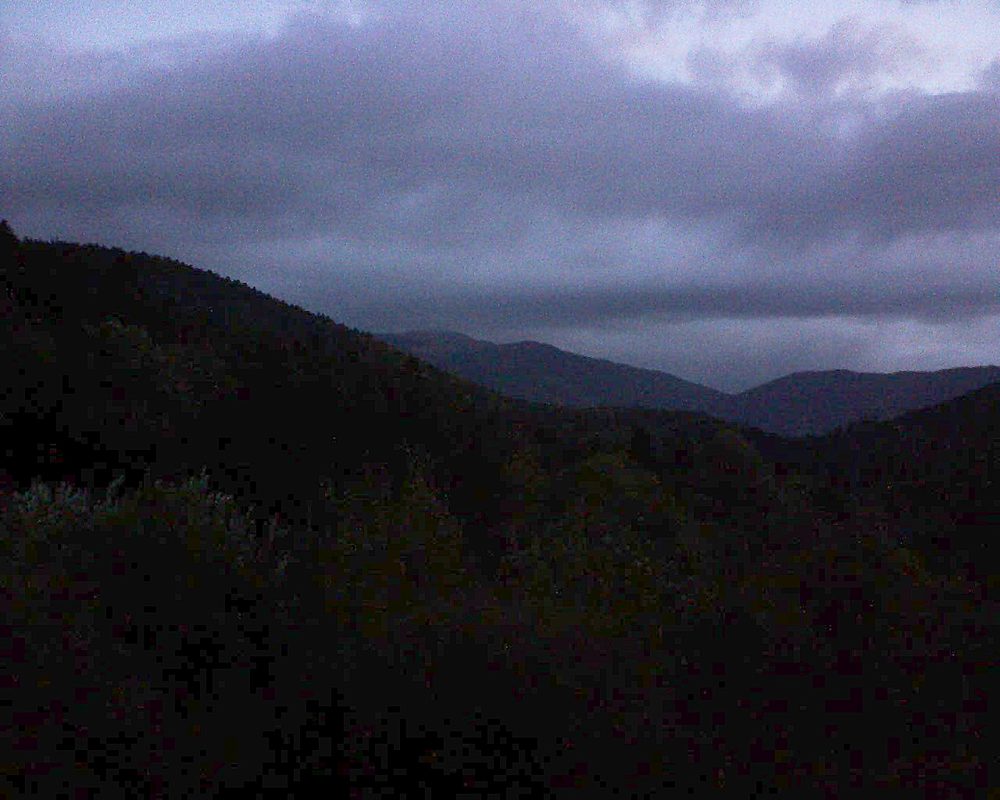 Le petit ballon vu depuis le Domaine Langmatt à Murbach le 23.09.2018 à 07:00 Le petit ballon (Alsace, Vosges) le 23.09.2018 à 07:00