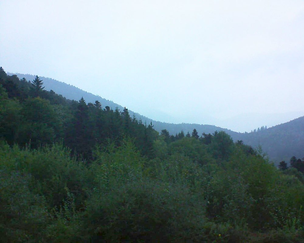 Le petit ballon vu depuis le Domaine Langmatt à Murbach le 23.09.2018 à 08:00 Le petit ballon (Alsace, Vosges) le 23.09.2018 à 08:00