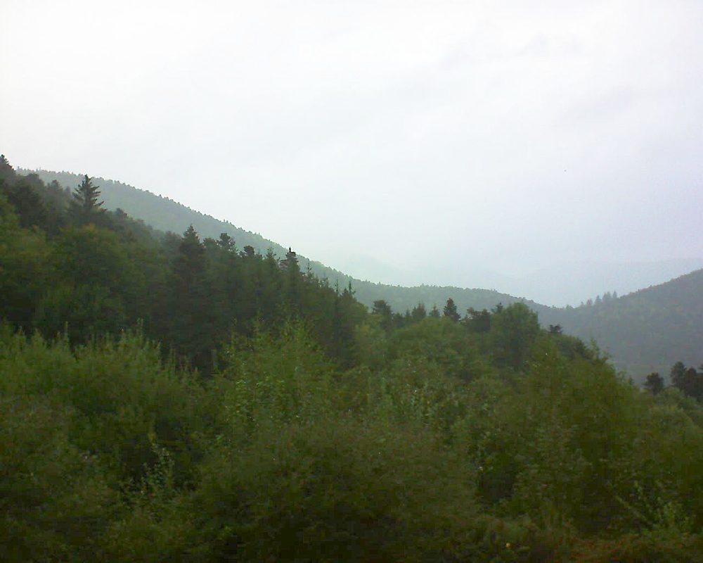 Le petit ballon vu depuis le Domaine Langmatt à Murbach le 23.09.2018 à 08:15 Le petit ballon (Alsace, Vosges) le 23.09.2018 à 08:15