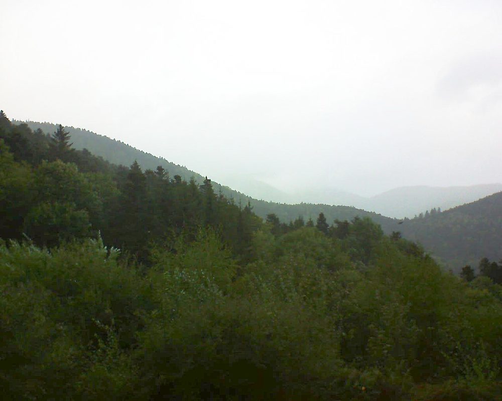 Le petit ballon vu depuis le Domaine Langmatt à Murbach le 23.09.2018 à 08:30 Le petit ballon (Alsace, Vosges) le 23.09.2018 à 08:30