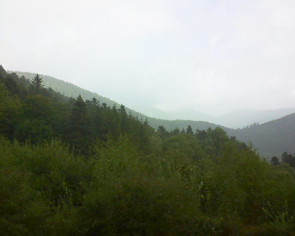 Le petit ballon vu depuis le Domaine Langmatt à Murbach le 23.09.2018 à 08:45 Le petit ballon (Alsace, Vosges) le 23.09.2018 à 08:45
