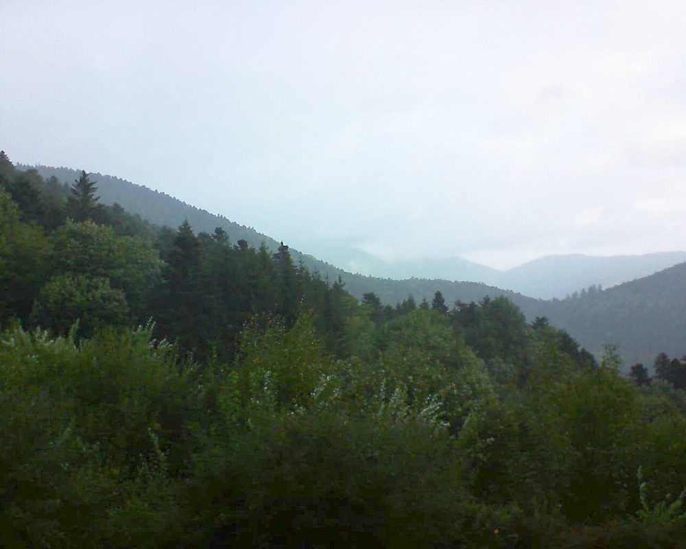 Le petit ballon vu depuis le Domaine Langmatt à Murbach le 23.09.2018 à 09:00 Le petit ballon (Alsace, Vosges) le 23.09.2018 à 09:00