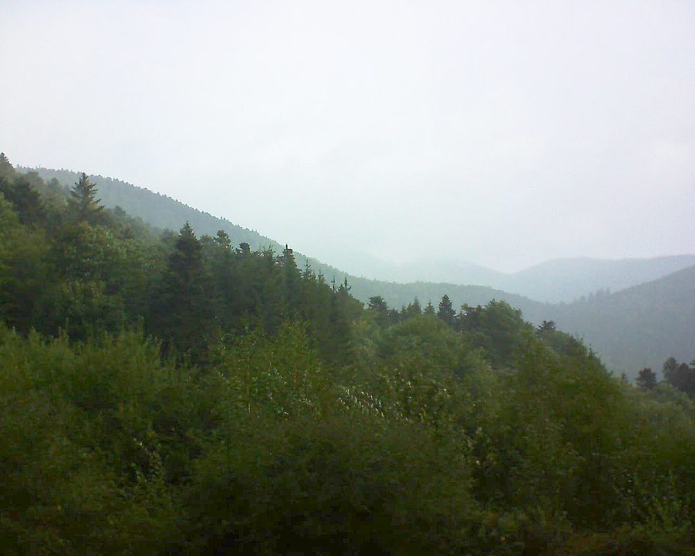 Le petit ballon vu depuis le Domaine Langmatt à Murbach le 23.09.2018 à 09:15 Le petit ballon (Alsace, Vosges) le 23.09.2018 à 09:15