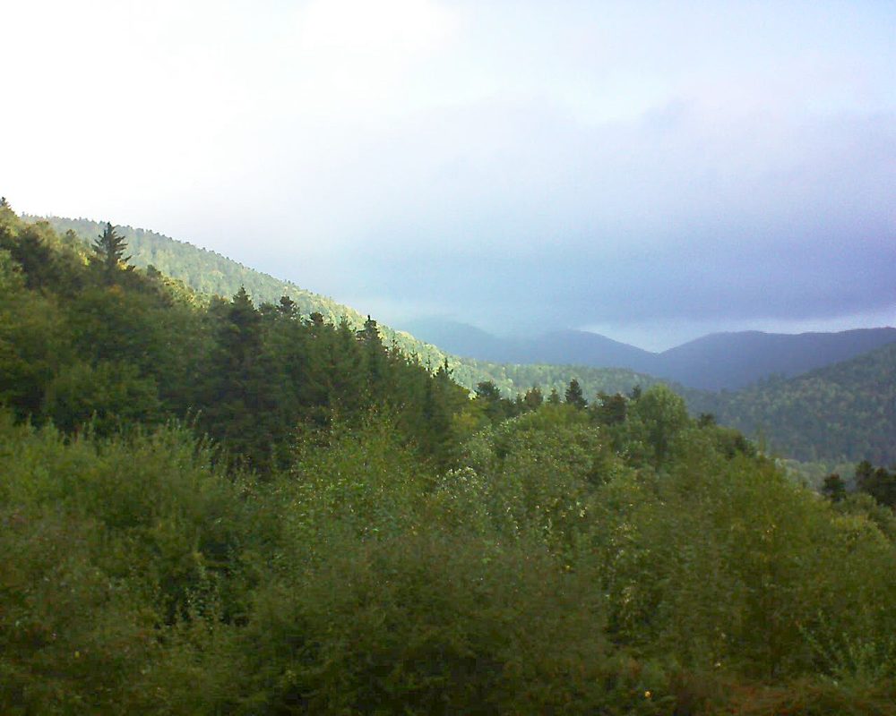 Le petit ballon vu depuis le Domaine Langmatt à Murbach le 23.09.2018 à 10:45 Le petit ballon (Alsace, Vosges) le 23.09.2018 à 10:45