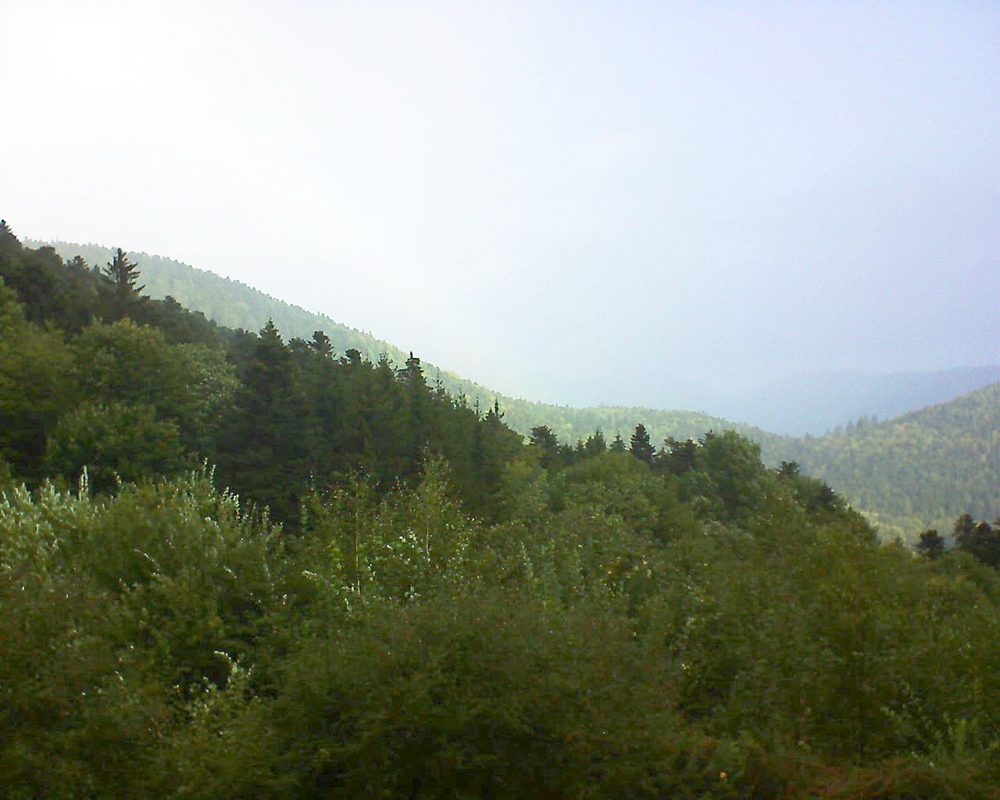 Le petit ballon vu depuis le Domaine Langmatt à Murbach le 23.09.2018 à 11:00 Le petit ballon (Alsace, Vosges) le 23.09.2018 à 11:00