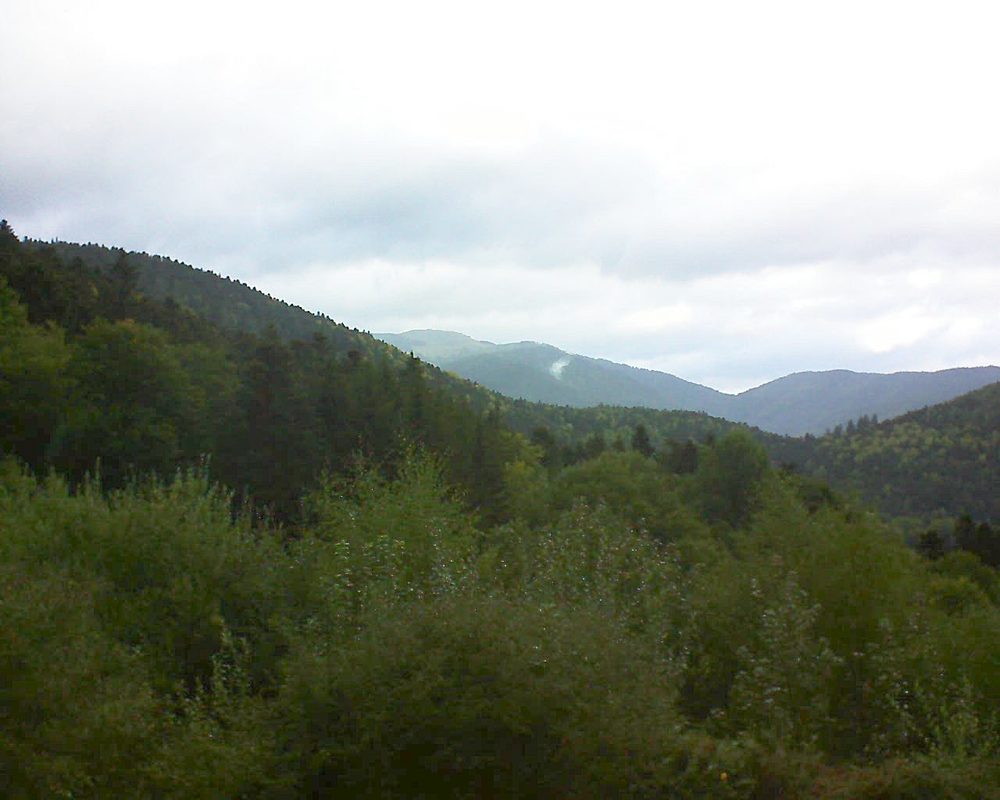 Le petit ballon vu depuis le Domaine Langmatt à Murbach le 23.09.2018 à 17:15 Le petit ballon (Alsace, Vosges) le 23.09.2018 à 17:15