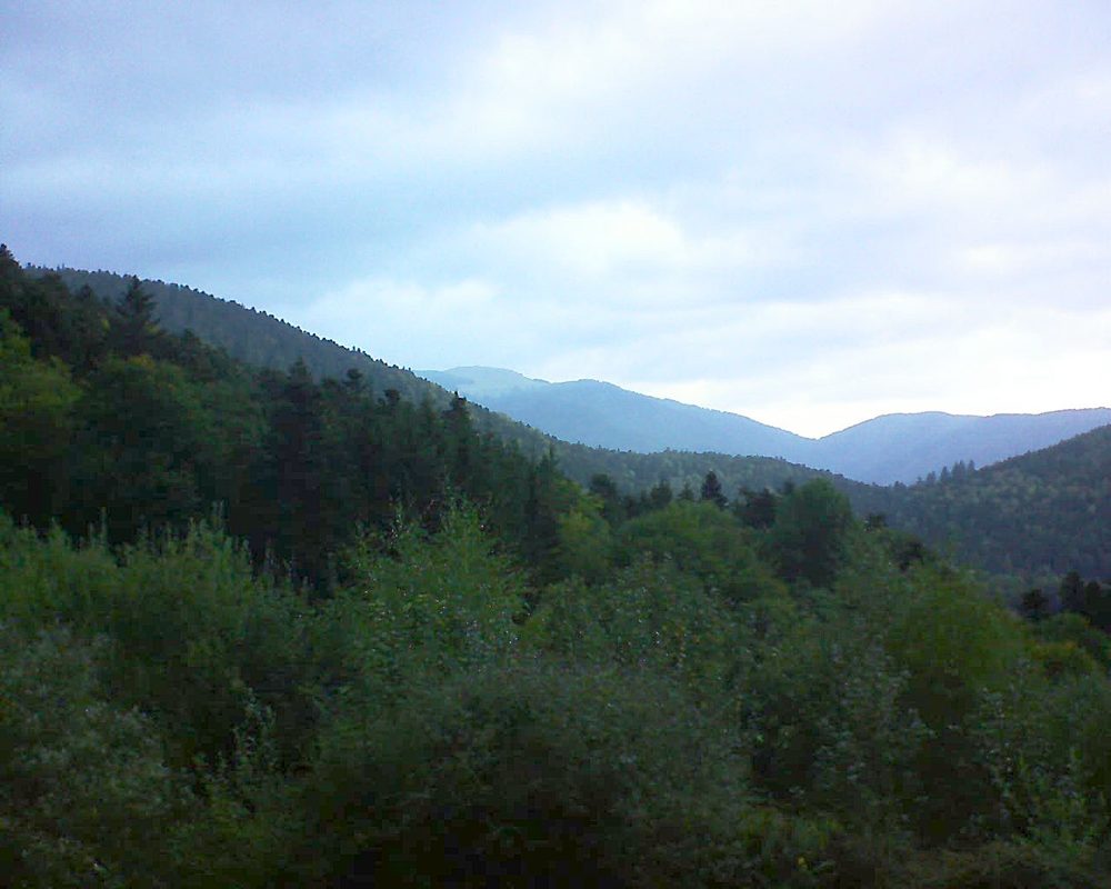 Le petit ballon vu depuis le Domaine Langmatt à Murbach le 23.09.2018 à 18:00 Le petit ballon (Alsace, Vosges) le 23.09.2018 à 18:00