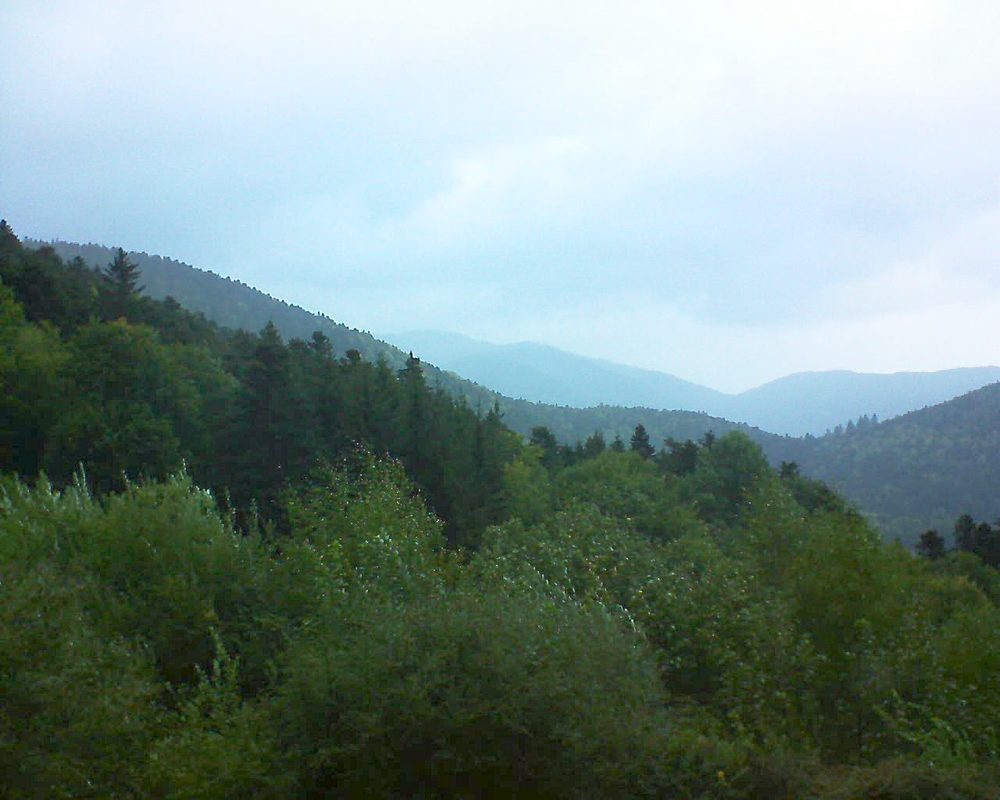 Le petit ballon vu depuis le Domaine Langmatt à Murbach le 23.09.2018 à 18:15 Le petit ballon (Alsace, Vosges) le 23.09.2018 à 18:15