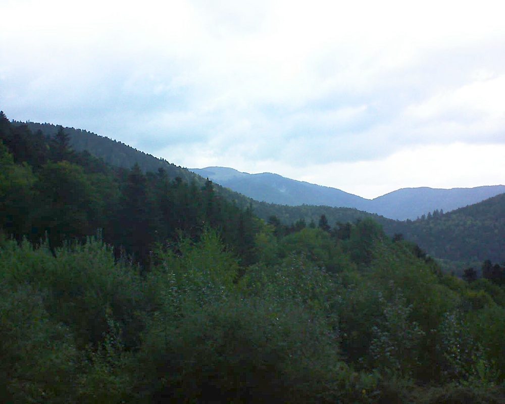 Le petit ballon vu depuis le Domaine Langmatt à Murbach le 23.09.2018 à 18:30 Le petit ballon (Alsace, Vosges) le 23.09.2018 à 18:30