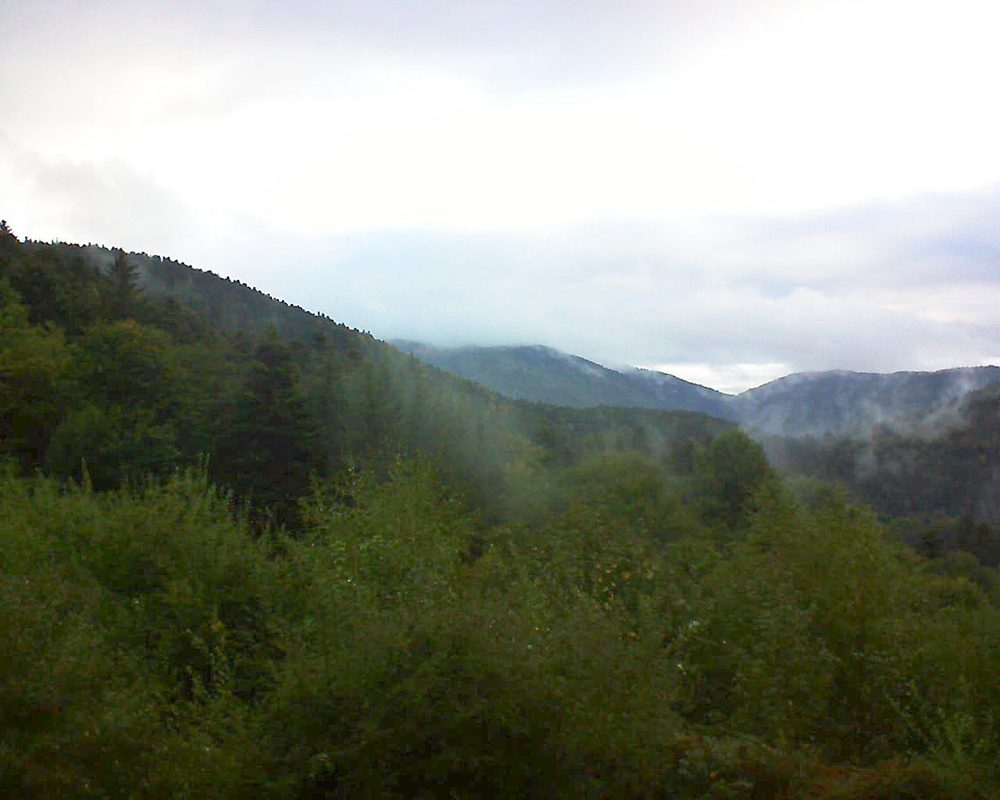 Le petit ballon vu depuis le Domaine Langmatt à Murbach le 24.09.2018 à 08:00 Le petit ballon (Alsace, Vosges) le 24.09.2018 à 08:00