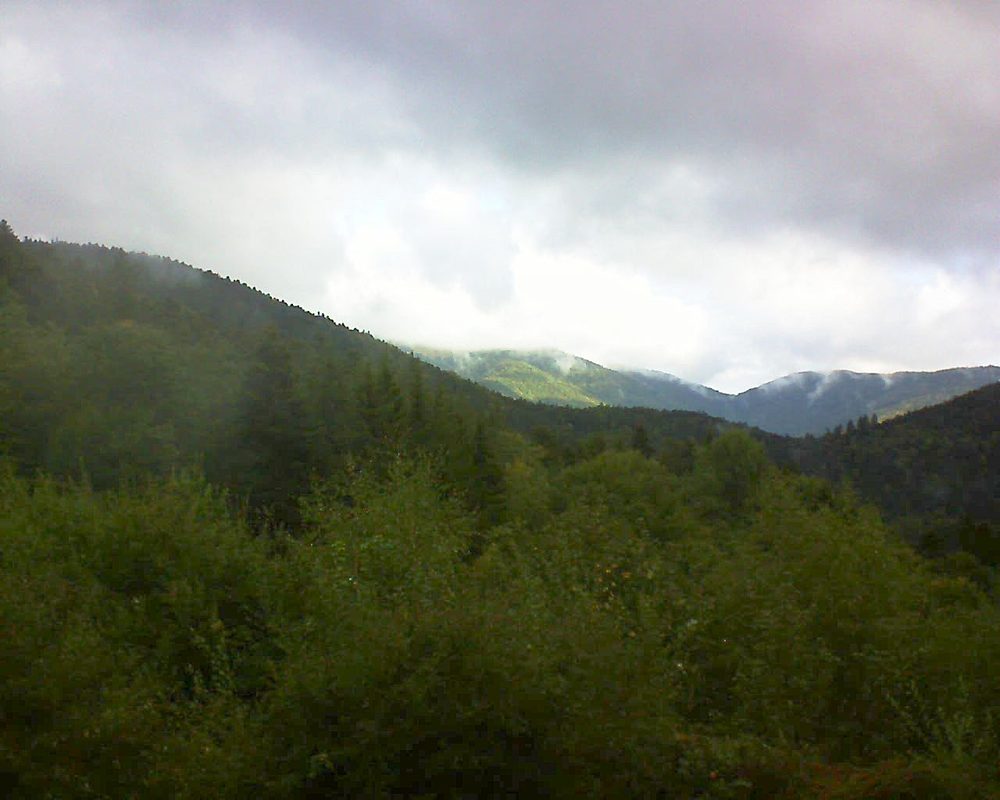 Le petit ballon vu depuis le Domaine Langmatt à Murbach le 24.09.2018 à 09:00 Le petit ballon (Alsace, Vosges) le 24.09.2018 à 09:00