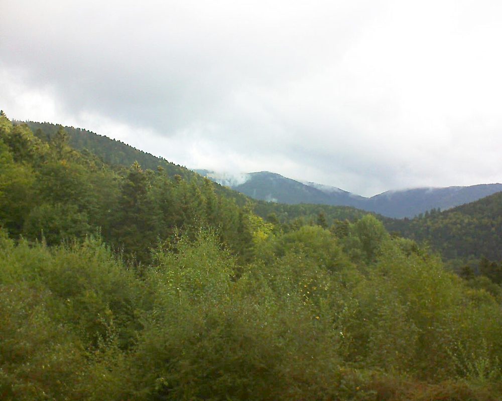 Le petit ballon vu depuis le Domaine Langmatt à Murbach le 24.09.2018 à 10:00 Le petit ballon (Alsace, Vosges) le 24.09.2018 à 10:00