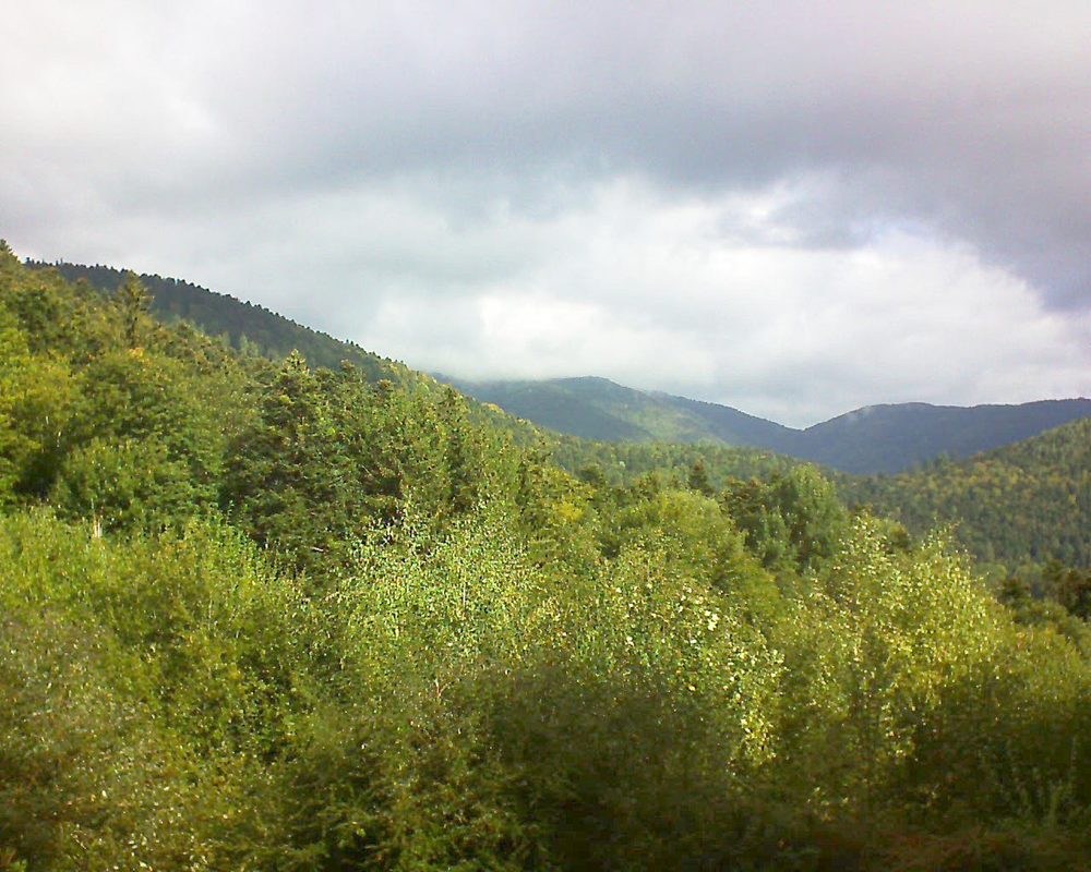 Le petit ballon vu depuis le Domaine Langmatt à Murbach le 24.09.2018 à 11:00 Le petit ballon (Alsace, Vosges) le 24.09.2018 à 11:00