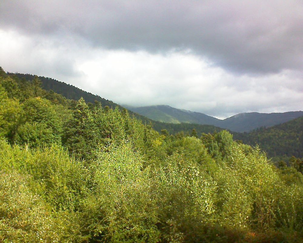 Le petit ballon vu depuis le Domaine Langmatt à Murbach le 24.09.2018 à 11:15 Le petit ballon (Alsace, Vosges) le 24.09.2018 à 11:15