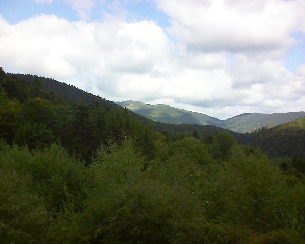 Le petit ballon vu depuis le Domaine Langmatt à Murbach le 24.09.2018 à 12:30 Le petit ballon (Alsace, Vosges) le 24.09.2018 à 12:30
