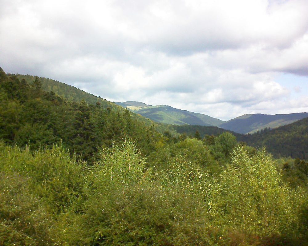 Le petit ballon vu depuis le Domaine Langmatt à Murbach le 24.09.2018 à 12:45 Le petit ballon (Alsace, Vosges) le 24.09.2018 à 12:45