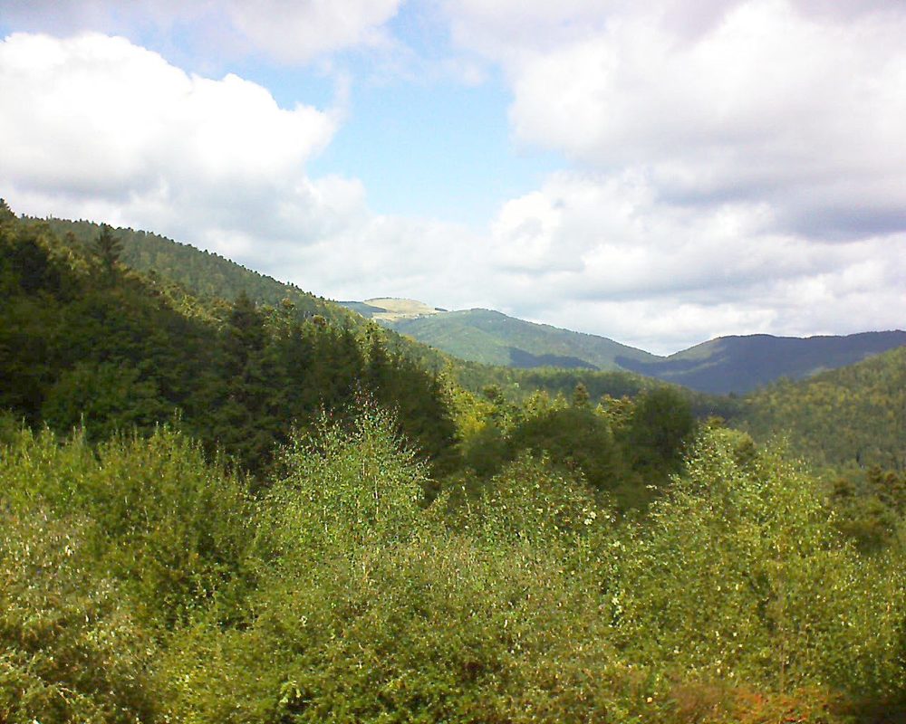 Le petit ballon vu depuis le Domaine Langmatt à Murbach le 24.09.2018 à 13:15 Le petit ballon (Alsace, Vosges) le 24.09.2018 à 13:15