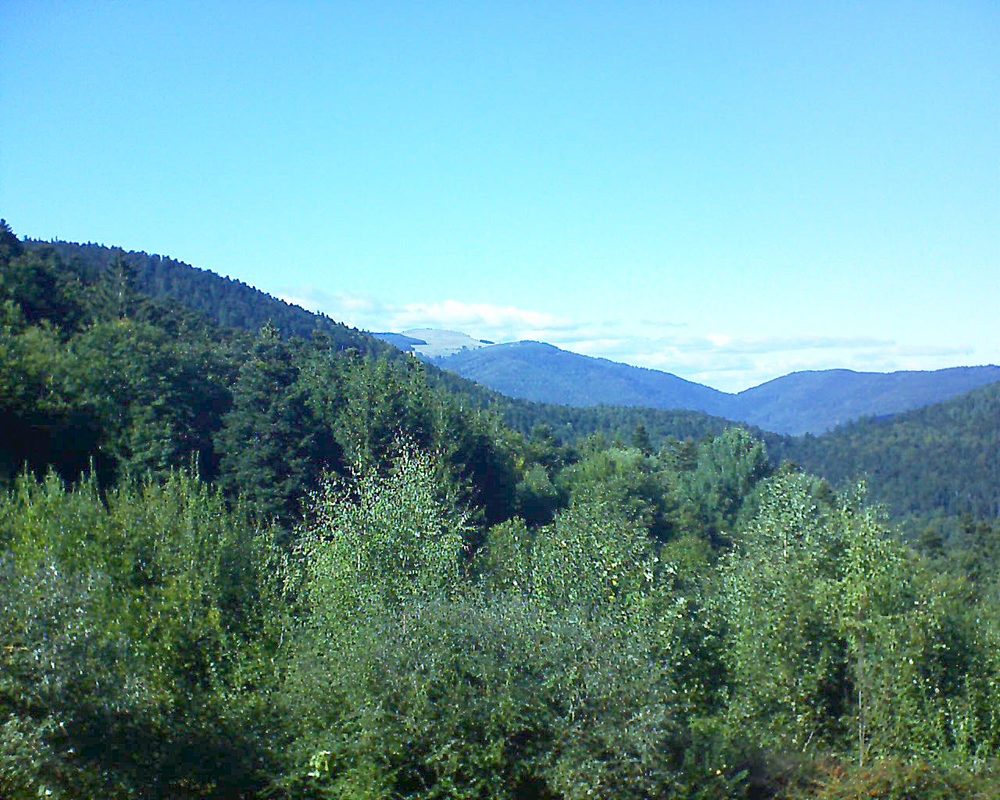Le petit ballon vu depuis le Domaine Langmatt à Murbach le 24.09.2018 à 16:00 Le petit ballon (Alsace, Vosges) le 24.09.2018 à 16:00
