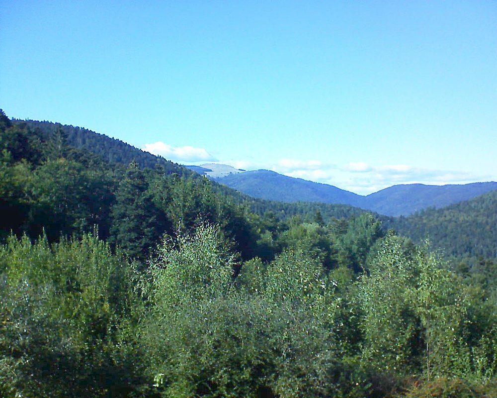 Le petit ballon vu depuis le Domaine Langmatt à Murbach le 24.09.2018 à 16:15 Le petit ballon (Alsace, Vosges) le 24.09.2018 à 16:15