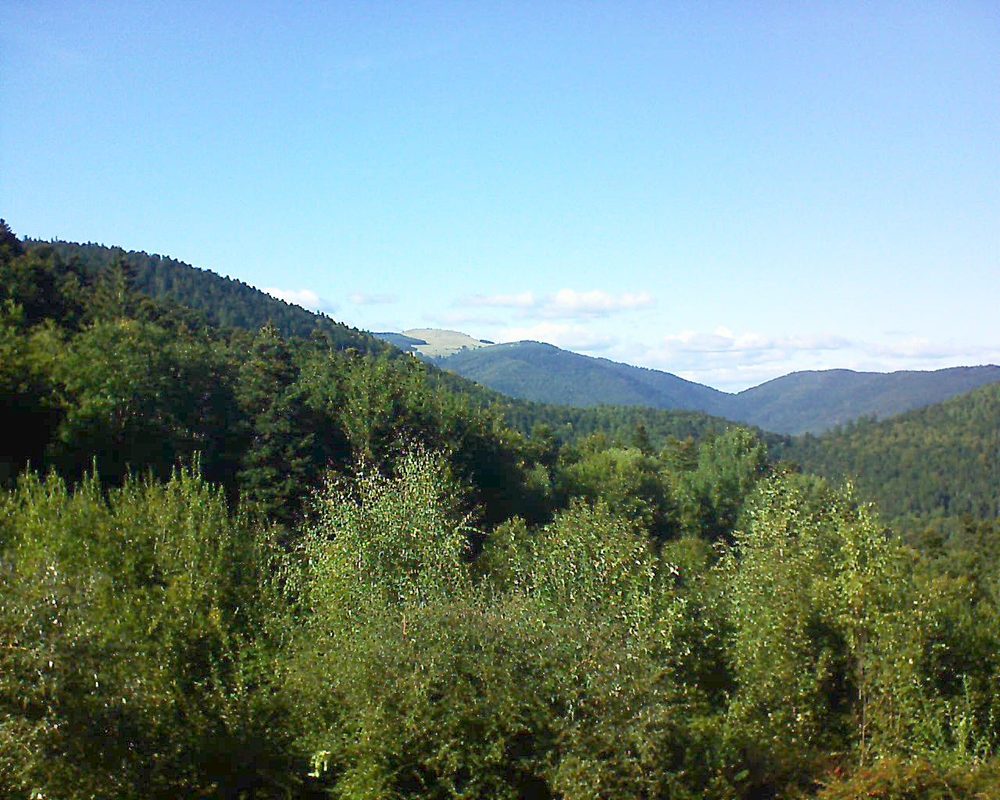 Le petit ballon vu depuis le Domaine Langmatt à Murbach le 24.09.2018 à 16:30 Le petit ballon (Alsace, Vosges) le 24.09.2018 à 16:30