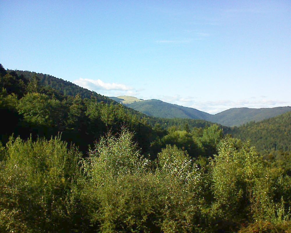 Le petit ballon vu depuis le Domaine Langmatt à Murbach le 24.09.2018 à 17:00 Le petit ballon (Alsace, Vosges) le 24.09.2018 à 17:00
