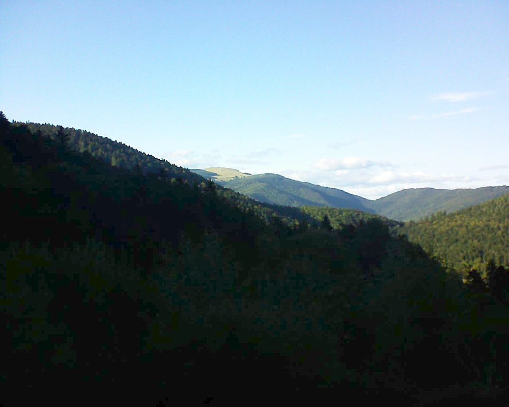 Le petit ballon vu depuis le Domaine Langmatt à Murbach le 24.09.2018 à 17:30 Le petit ballon (Alsace, Vosges) le 24.09.2018 à 17:30