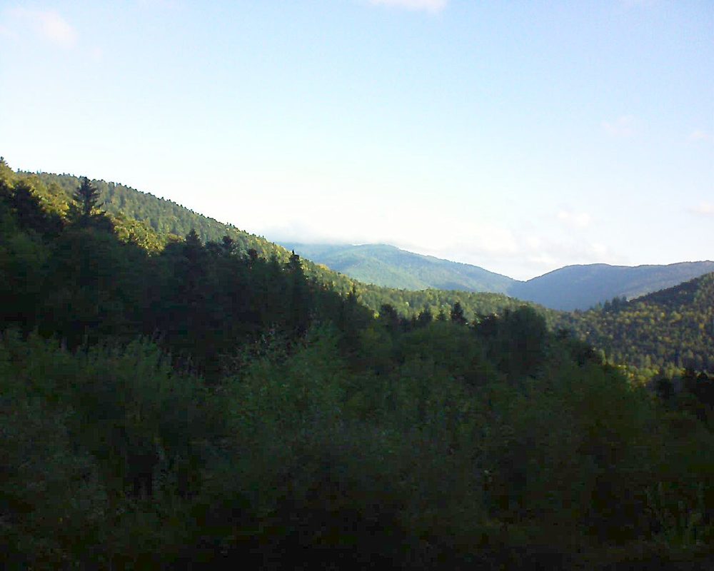 Le petit ballon vu depuis le Domaine Langmatt à Murbach le 25.09.2018 à 09:00 Le petit ballon (Alsace, Vosges) le 25.09.2018 à 09:00