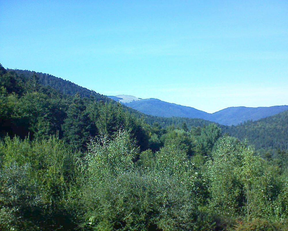 Le petit ballon vu depuis le Domaine Langmatt à Murbach le 25.09.2018 à 16:00 Le petit ballon (Alsace, Vosges) le 25.09.2018 à 16:00