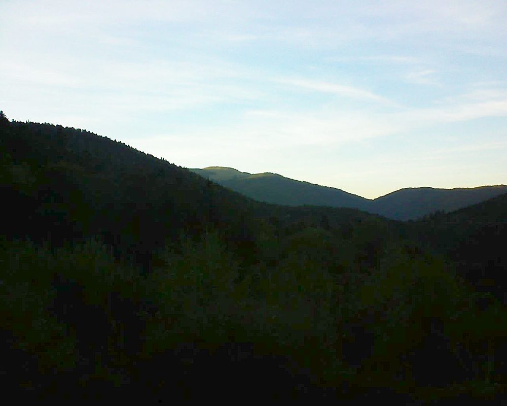 Le petit ballon vu depuis le Domaine Langmatt à Murbach le 25.09.2018 à 19:00 Le petit ballon (Alsace, Vosges) le 25.09.2018 à 19:00