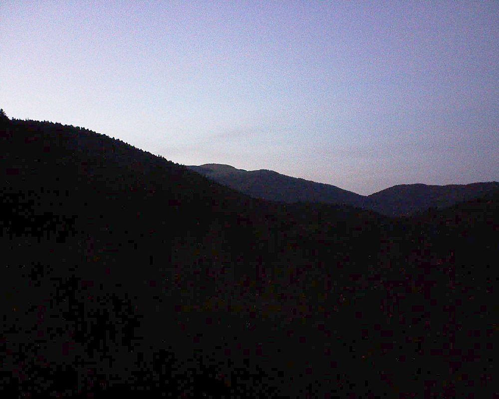 Le petit ballon vu depuis le Domaine Langmatt à Murbach le 25.09.2018 à 19:45 Le petit ballon (Alsace, Vosges) le 25.09.2018 à 19:45