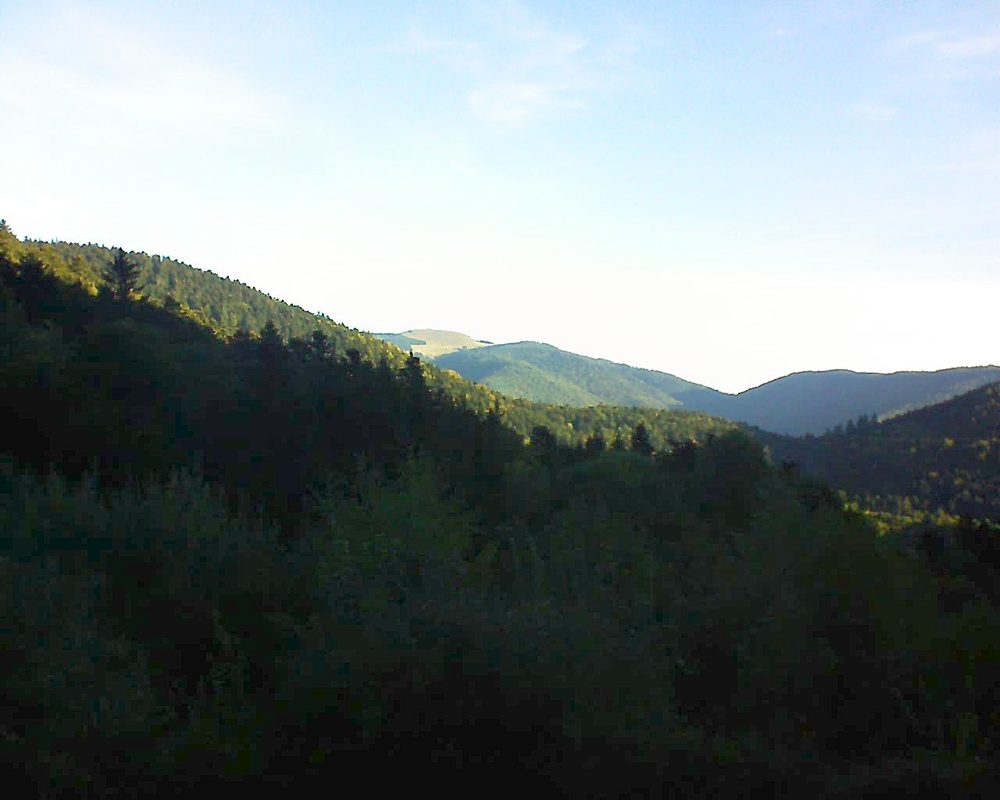 Le petit ballon vu depuis le Domaine Langmatt à Murbach le 26.09.2018 à 08:15 Le petit ballon (Alsace, Vosges) le 26.09.2018 à 08:15