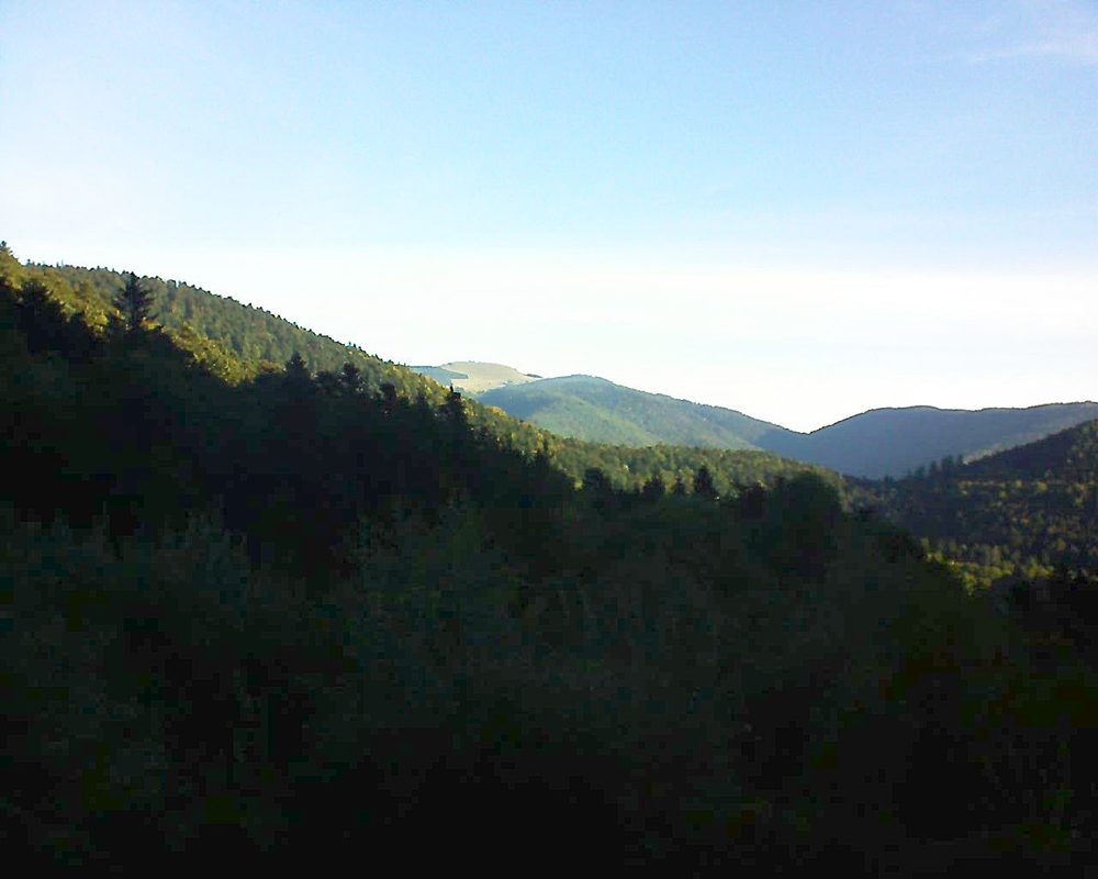 Le petit ballon vu depuis le Domaine Langmatt à Murbach le 26.09.2018 à 08:30 Le petit ballon (Alsace, Vosges) le 26.09.2018 à 08:30