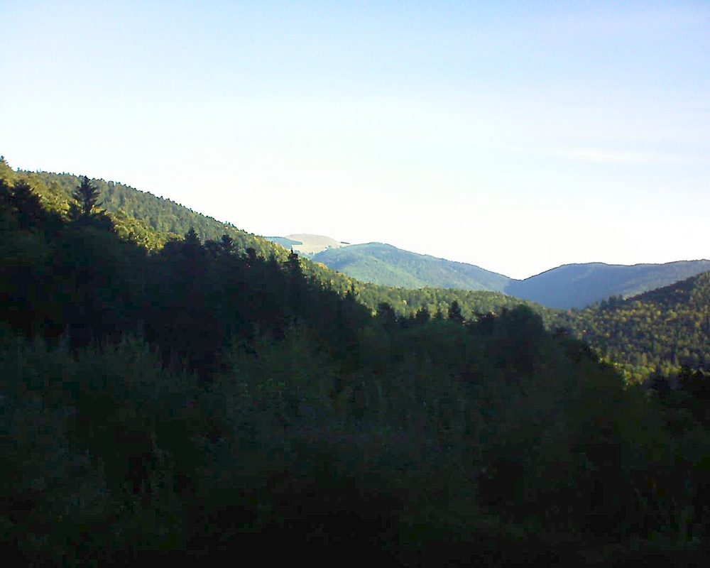 Le petit ballon vu depuis le Domaine Langmatt à Murbach le 26.09.2018 à 09:00 Le petit ballon (Alsace, Vosges) le 26.09.2018 à 09:00