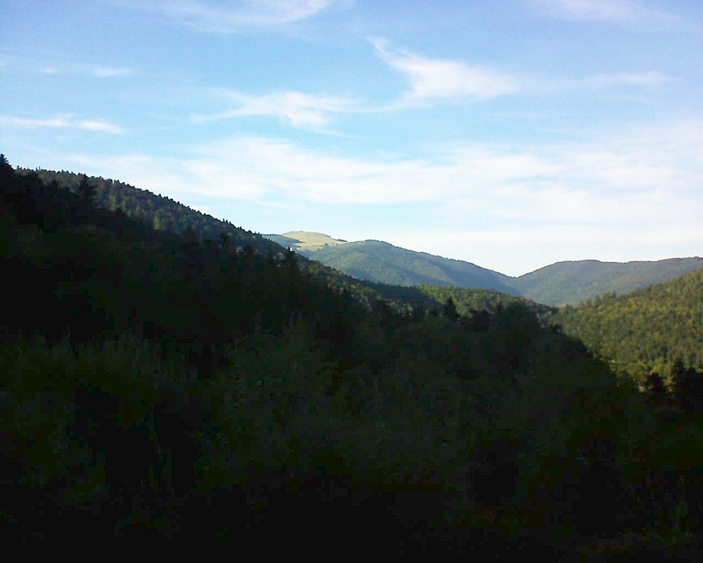 Le petit ballon vu depuis le Domaine Langmatt à Murbach le 26.09.2018 à 17:30 Le petit ballon (Alsace, Vosges) le 26.09.2018 à 17:30