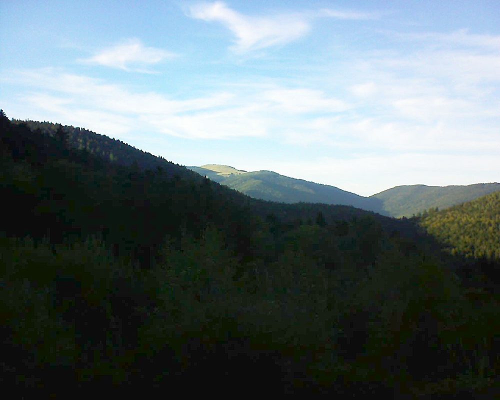 Le petit ballon vu depuis le Domaine Langmatt à Murbach le 26.09.2018 à 18:00 Le petit ballon (Alsace, Vosges) le 26.09.2018 à 18:00