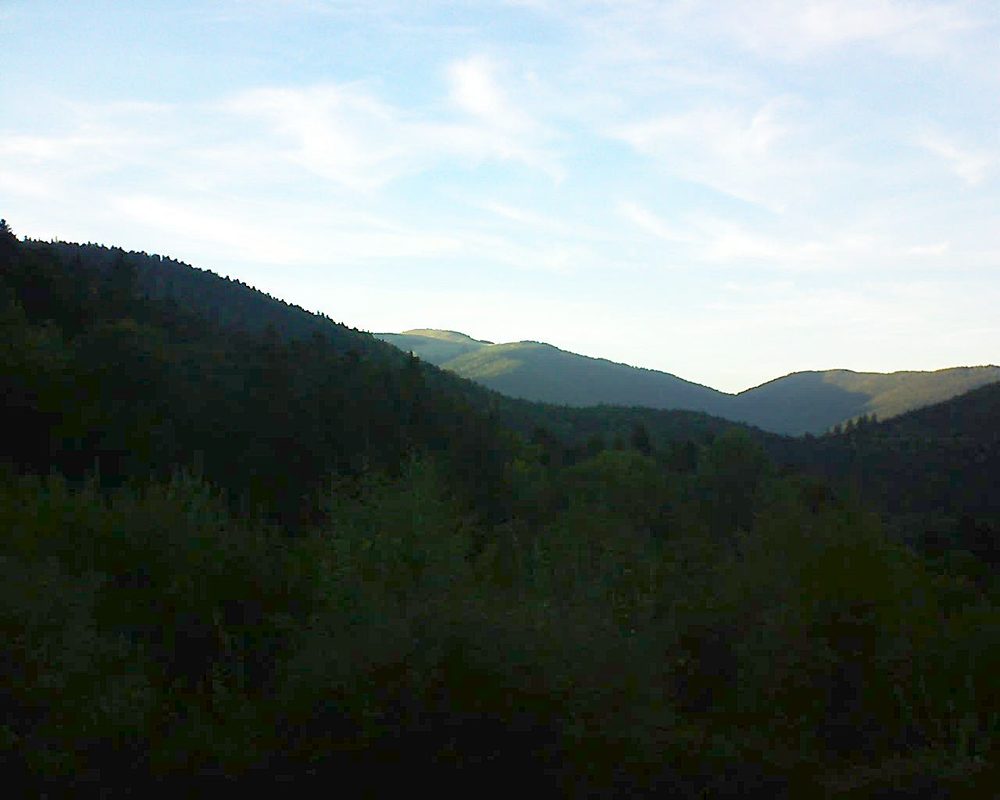 Le petit ballon vu depuis le Domaine Langmatt à Murbach le 26.09.2018 à 18:45 Le petit ballon (Alsace, Vosges) le 26.09.2018 à 18:45
