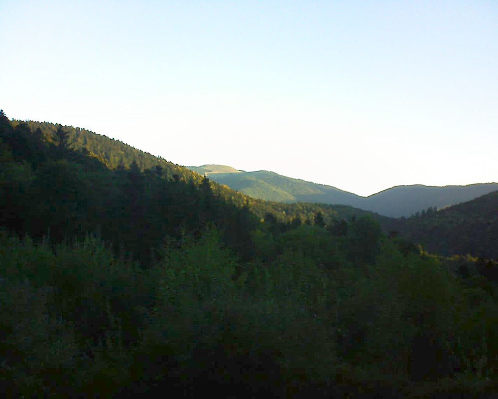 Le petit ballon vu depuis le Domaine Langmatt à Murbach le 27.09.2018 à 07:45 Le petit ballon (Alsace, Vosges) le 27.09.2018 à 07:45