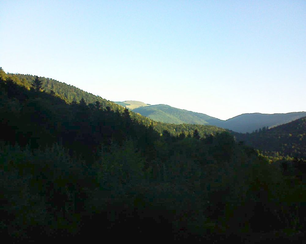 Le petit ballon vu depuis le Domaine Langmatt à Murbach le 27.09.2018 à 08:15 Le petit ballon (Alsace, Vosges) le 27.09.2018 à 08:15