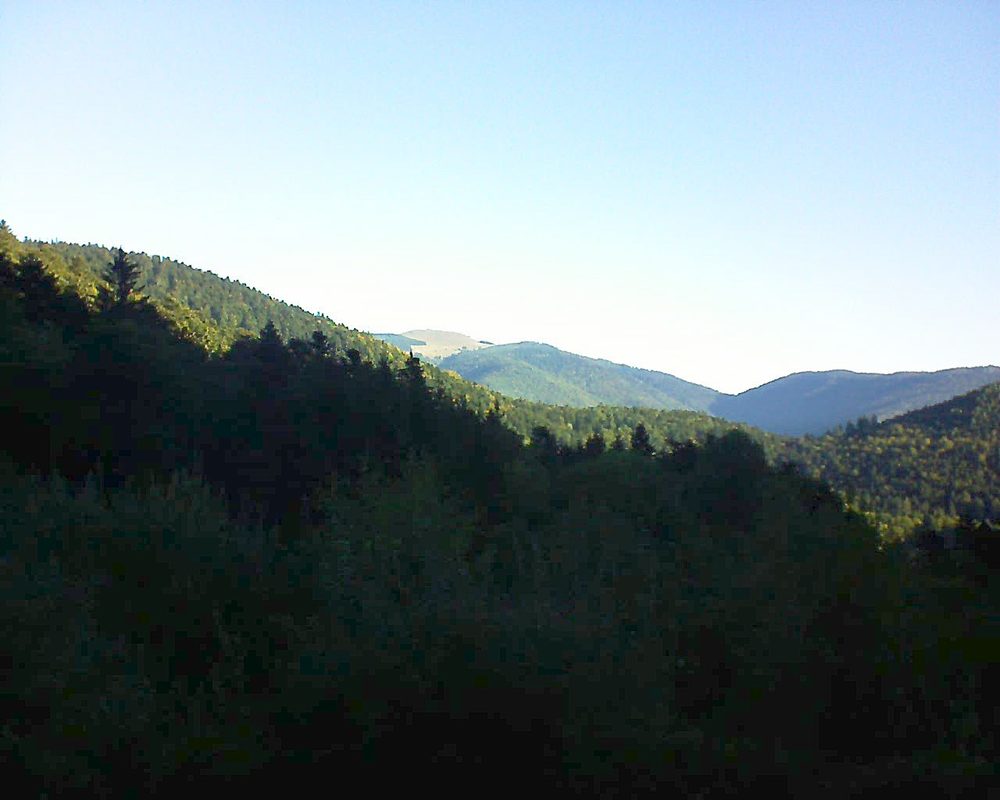 Le petit ballon vu depuis le Domaine Langmatt à Murbach le 27.09.2018 à 09:00 Le petit ballon (Alsace, Vosges) le 27.09.2018 à 09:00