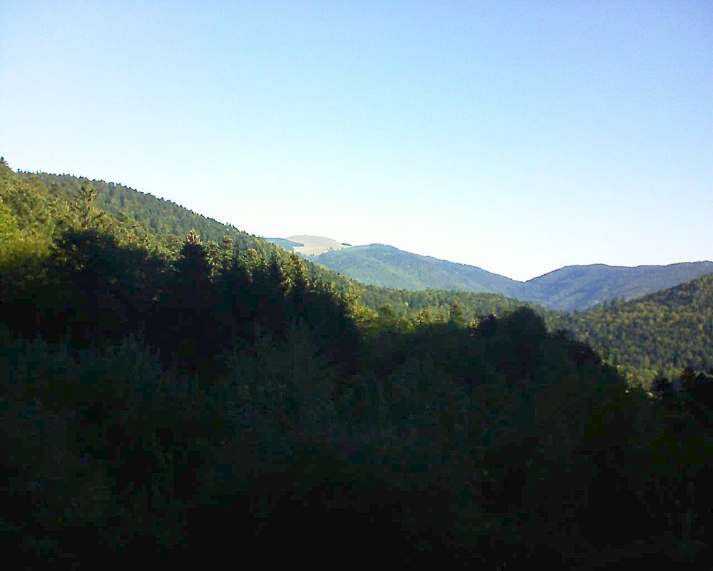 Le petit ballon vu depuis le Domaine Langmatt à Murbach le 27.09.2018 à 09:45 Le petit ballon (Alsace, Vosges) le 27.09.2018 à 09:45