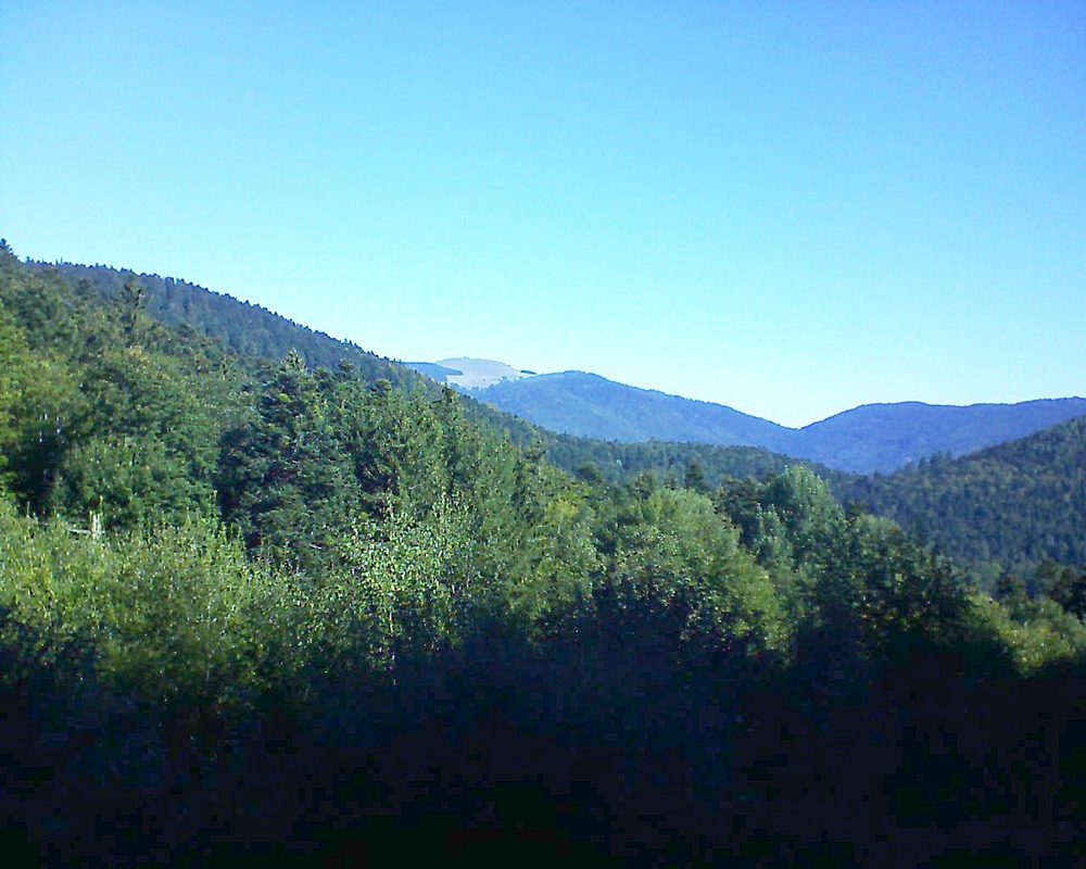 Le petit ballon vu depuis le Domaine Langmatt à Murbach le 27.09.2018 à 10:30 Le petit ballon (Alsace, Vosges) le 27.09.2018 à 10:30