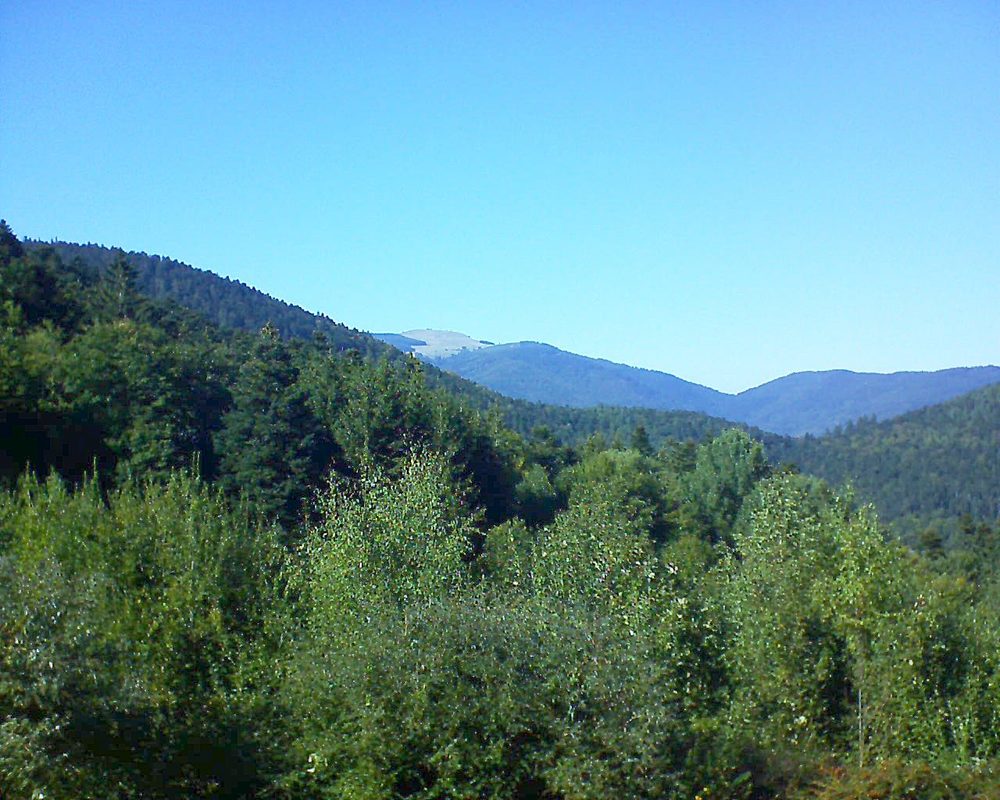 Le petit ballon vu depuis le Domaine Langmatt à Murbach le 27.09.2018 à 16:00 Le petit ballon (Alsace, Vosges) le 27.09.2018 à 16:00