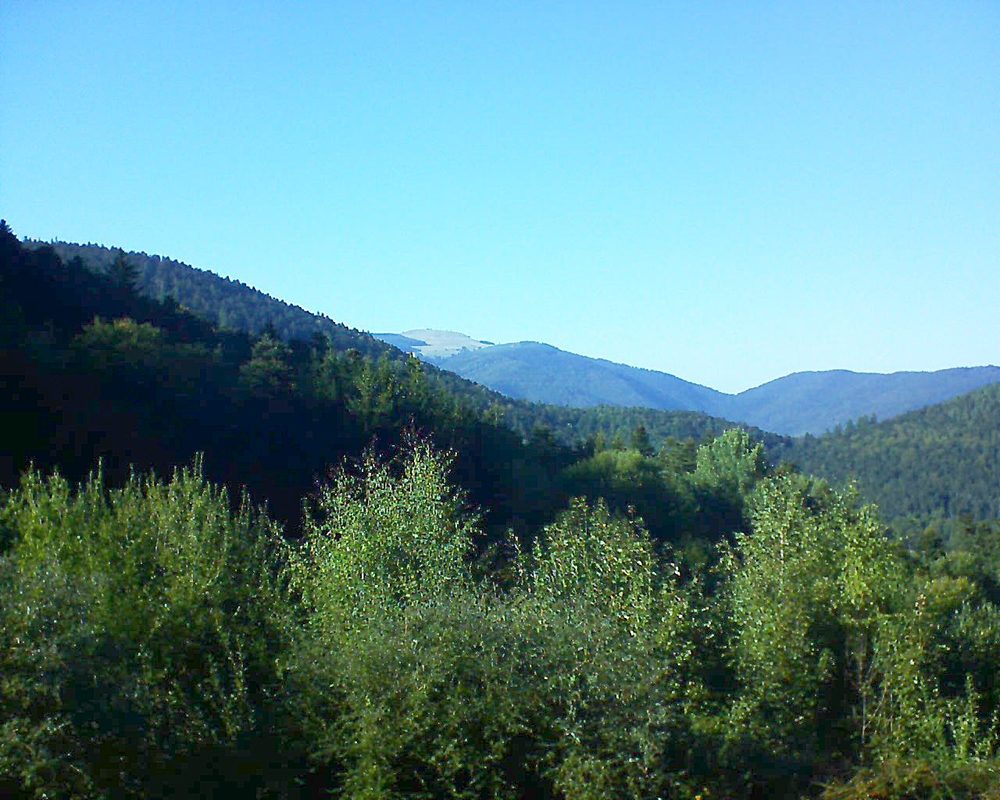 Le petit ballon vu depuis le Domaine Langmatt à Murbach le 27.09.2018 à 17:00 Le petit ballon (Alsace, Vosges) le 27.09.2018 à 17:00