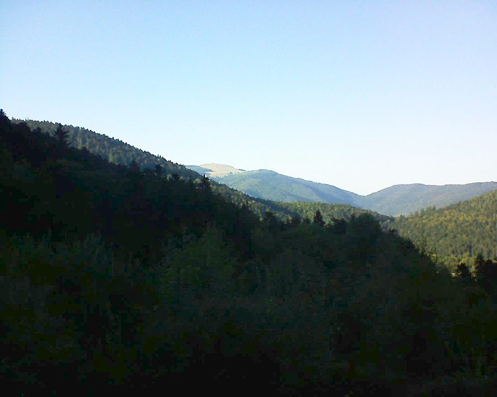 Le petit ballon vu depuis le Domaine Langmatt à Murbach le 27.09.2018 à 17:15 Le petit ballon (Alsace, Vosges) le 27.09.2018 à 17:15