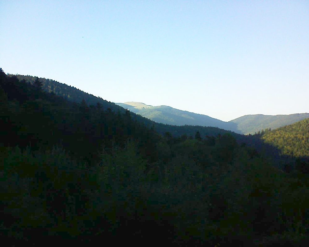 Le petit ballon vu depuis le Domaine Langmatt à Murbach le 27.09.2018 à 18:00 Le petit ballon (Alsace, Vosges) le 27.09.2018 à 18:00