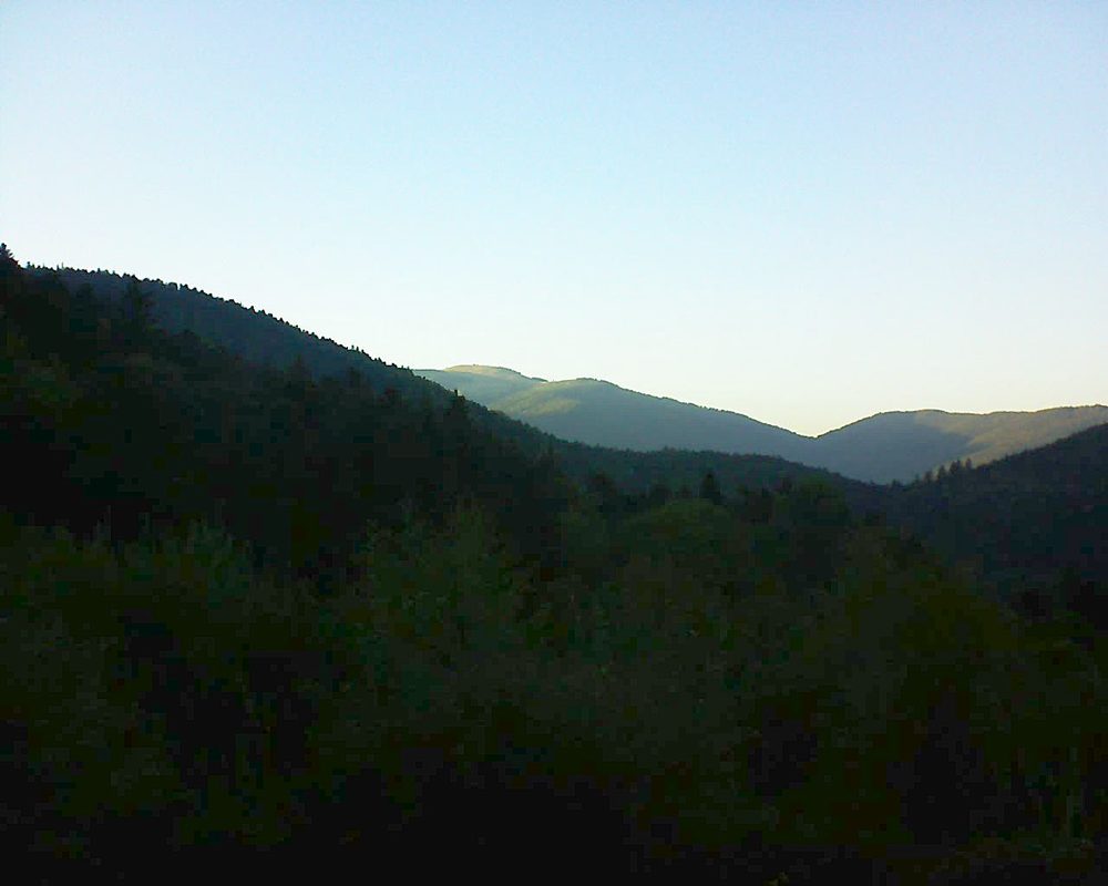 Le petit ballon vu depuis le Domaine Langmatt à Murbach le 27.09.2018 à 18:45 Le petit ballon (Alsace, Vosges) le 27.09.2018 à 18:45
