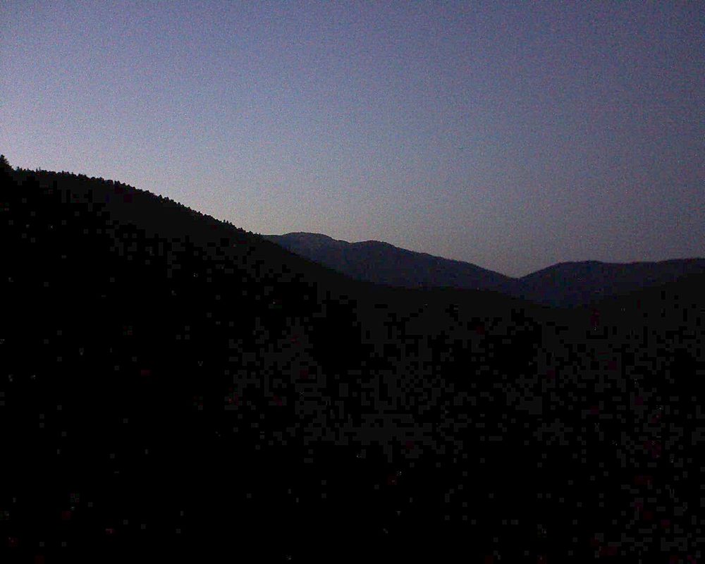 Le petit ballon vu depuis le Domaine Langmatt à Murbach le 27.09.2018 à 19:45 Le petit ballon (Alsace, Vosges) le 27.09.2018 à 19:45